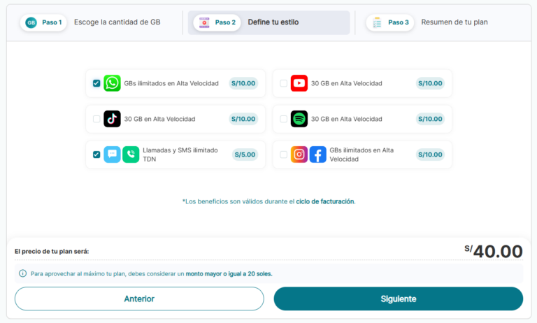 Pasos Mi Plan Bitel 2